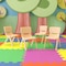 Flash Furniture Natural Plastic Stackable School Chair with 12'' Seat Height, PK4 4-YU-YCX4-001-NAT-GG - alternate 1